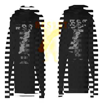 Resist California Bear Long Sleeve T-Shirt - Thegiftio