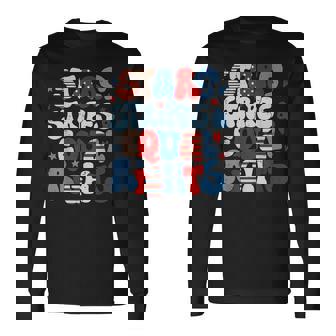 Retro 4Th Of July Liberal Stars Stripes And Equal Rights Long Sleeve T-Shirt | Mazezy