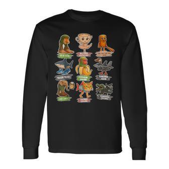 Retro Italian Brainrot Meme All Brainrot Animals Humor Long Sleeve T-Shirt - Thegiftio UK
