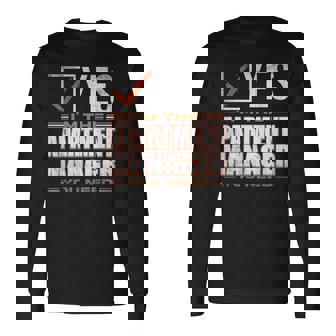 Retro Profession I'm The Apartment Manager 長袖Tシャツ - Kawaiitshirt