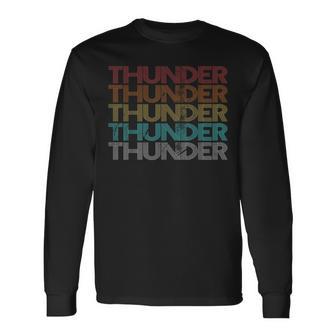 Retro Vintage Thunder Long Sleeve T-Shirt - Thegiftio UK