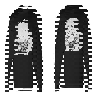 Rgbカラー付きモルモット ルース・ベイダー・ギンズバーグ 長袖Tシャツ - Kawaiitshirt