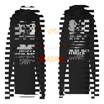 Rock Paper Scissors Nothing Beats Reading Long Sleeve T-Shirt | Seseable FR