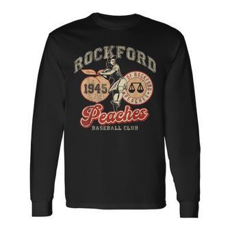 Rockford Vintage 1945 Peaches Long Sleeve T-Shirt - Thegiftio UK