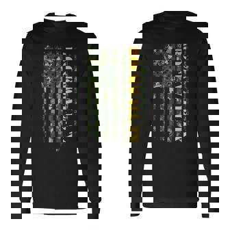 Rockwall Texas Camouflage Usa Flag 長袖Tシャツ - Kawaiitshirt