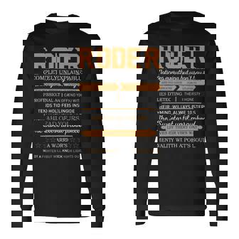 Roder Completely Unexplainable Notices Everything But Won’T Say It Name Long Sleeve T-Shirt - Seseable