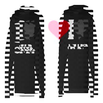 Rotes Herz Ich Liebe Chuba Langarmshirts - Geschenkecke