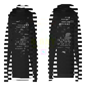 Royaume-Uni Parachutistes Ww2 Jour J Débarquement Allié T-shirt à manches longues - Cadeauxyz