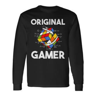 Rubik Cube Magic Cube Magic Cube Rétro Rubiintage Nerd T-shirt à manches longues - Cadeauxyz