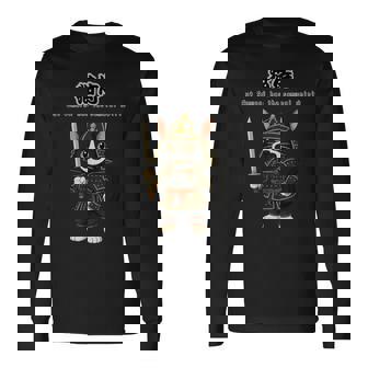 Samurai Cat Project Cat-Samurai Marimaru 長袖Tシャツ - Kawaiitshirt