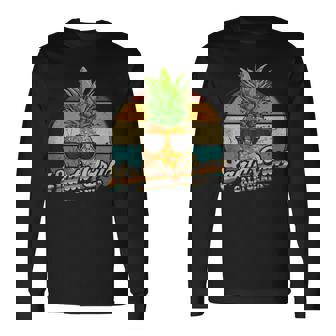 Santa Cruz California Piña Beach 70S 80Sintage Retro In Mangas Camiseta de manga larga - Regaloses