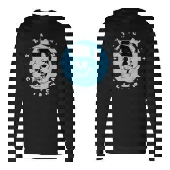 Santa Cruz California レトロ 80年代スケータースケルトン 長袖Tシャツ - Kawaiitshirt