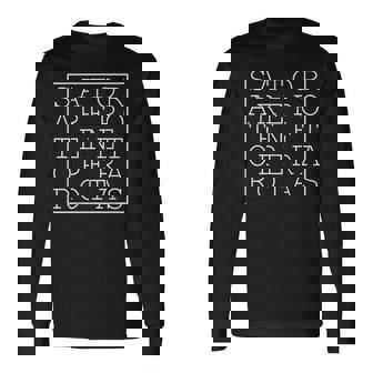 Satorquare アレポ テネット オペラ ロタス 長袖Tシャツ - Kawaiitshirt