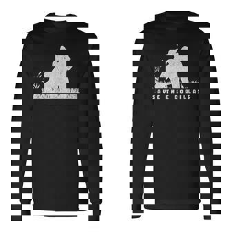 Save The Gorillas ママ&ベイビーゴリラ 長袖Tシャツ - Kawaiitshirt