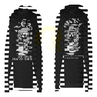 Save Our Parks ビンテージ スモーキー ザ レジスト ベア国立公園 長袖Tシャツ - Kawaiitshirt