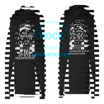 School Is Important But Rock Music Is More Importanter 長袖Tシャツ - Kawaiitshirt