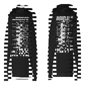 Schrödingers Katze Dead And Alive Quantenphysik Physiker Langarmshirts - Geschenkecke