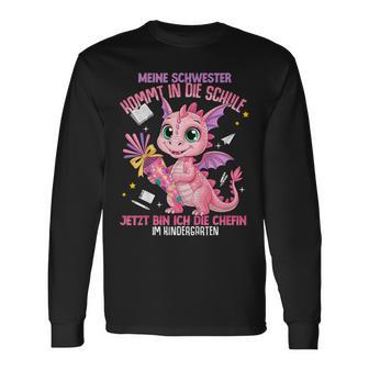 Schulkind 2025 Meinechwester Kommt In Diechulechultüte Langarmshirts - Geschenkecke