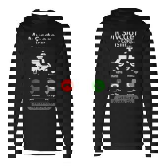 Scooter Ciclomotor Bicicleta Motocicleta Regalo Para Los Amantes Delcooter Camiseta de manga larga - Regaloses