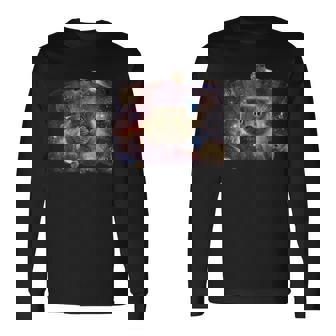 Scottish Fold Cat Comet シャツ 長袖Tシャツ - Kawaiitshirt