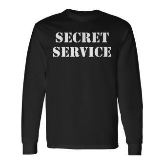 Secret Service Federal Agent Costume Long Sleeve T-Shirt - Thegiftio UK