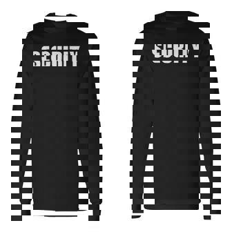 Security Officer セイフティースタッフ イベントユニフォーム フロント＆バック 長袖Tシャツ - Kawaiitshirt