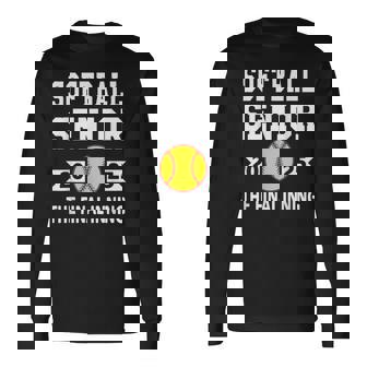 Senior Class Of 2025 Softball Senior Night Graduation Party Long Sleeve T-Shirt - Thegiftio UK