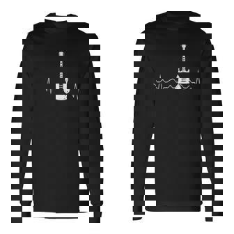 Sg エレキギター ハートビートシャツ 長袖Tシャツ - Kawaiitshirt