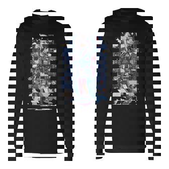 Shark Waifu 東京アニメ ワイフガール かわいい カワイイ 漫画 レトロ 長袖Tシャツ - Kawaiitshirt