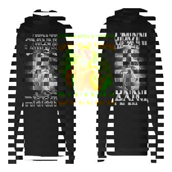 Shimpanzini Bananini Italian Brainrot Chimpanzee And Banana Long Sleeve T-Shirt - Thegiftio