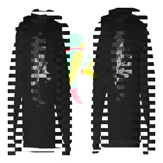 Siciliane Asso Di Bastoni Jeu De Cartes ItaliencorpaBriscola T-shirt à manches longues - Cadeauxyz