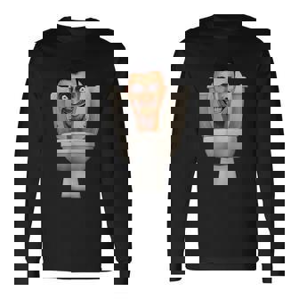 Skibidi トイレ 誕生日 男の子 スピーカーマン カメラマン テレビマン 長袖Tシャツ - Kawaiitshirt