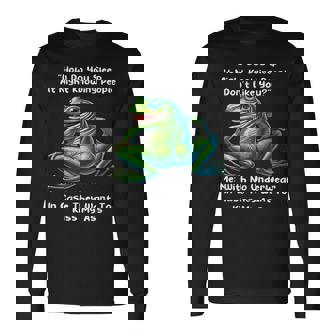 How Do You Sleep At Night Knowing People Don't Like You Frog Long Sleeve T-Shirt - Thegiftio