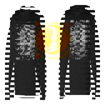 Soleil Et Lune Célestes T-shirt à manches longues - Cadeauxyz