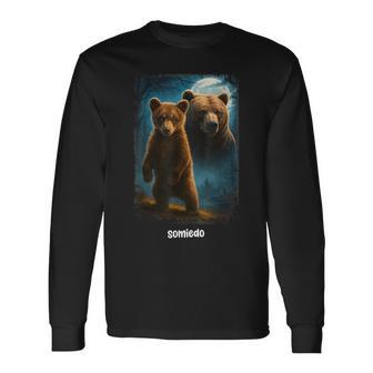 Somiedo Bear Animal Lover Bear Long Sleeve T-Shirt - Thegiftio UK