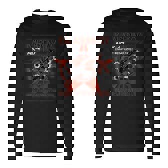 Soviet Kalashnikov Ak-47 ヴィンテージ ソ連ロシアライフル銃 Cccp 長袖Tシャツ - Kawaiitshirt