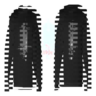 Spider Lily の 曼珠沙華 と アニメ の 戦士の剣 の エッジの効いたアニメ の 美的感覚 長袖Tシャツ - Kawaiitshirt