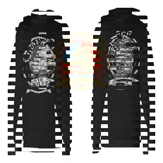 Spilling The Tea Since 1773 4Th Of July American Flag Long Sleeve T-Shirt - Monsterry
