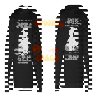 Spooky Ghost Dogs ハロウィンtシャツ コーチに最適 長袖Tシャツ - Kawaiitshirt