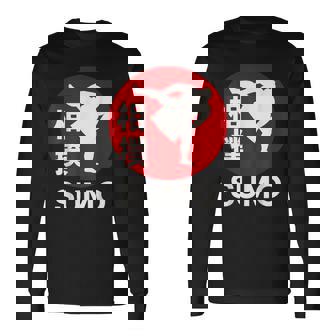 Sports D'arts Martiaux Japonais Classiquesumo Wrestling T-shirt à manches longues - Cadeauxyz