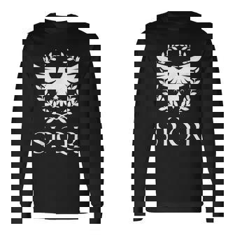 Spqr Rom Marcus Aurelius Regalo Antiguo Camiseta de manga larga - Regaloses