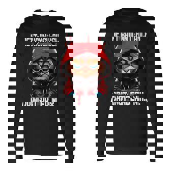 Spruch Katze Geschenk I Nett Kann Ich Auch Bringt Aber Nix Langarmshirts - Geschenkecke