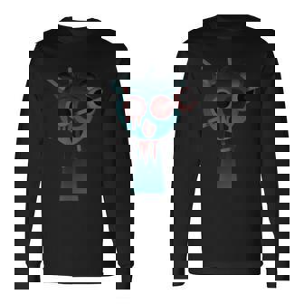 Sprunkiの怖いスカイブルー 長袖Tシャツ - Kawaiitshirt