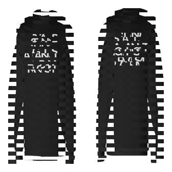 Stand Against Racism 反人種差別主義 長袖Tシャツ - Kawaiitshirt