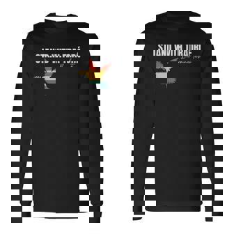 I Stand With Burkina Faso-Ibrahim Traoré Long Sleeve T-Shirt - Thegiftio UK