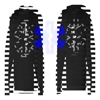 Star Of Life Rod Of Asclepius Emt Ems パラメディック メディック 長袖Tシャツ - Kawaiitshirt