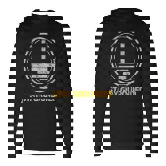 Stay Grounded面白い電気工学メカニック 長袖Tシャツ - Kawaiitshirt