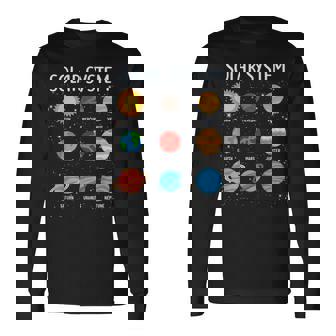 Stem キッズ ボーイズ ガールズ 幼児 太陽系 宇宙惑星 長袖Tシャツ - Kawaiitshirt