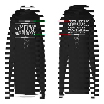 Stop Putting Pineapple On Pizza Italian Camiseta de manga larga - Regaloses