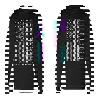 Suicide Prevention Support Fight Stigma Suicide Awareness Long Sleeve T-Shirt | Mazezy